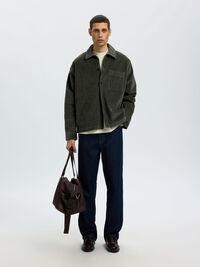 CORDUROY OVERSHIRT, Forest Night, highres