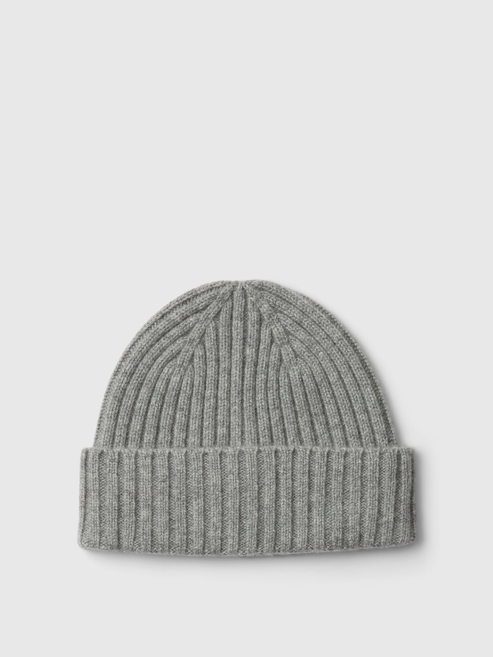 CASHMERE BEANIE, Light Grey Melange, highres