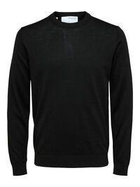 LANGÄRMELIGER PULLOVER, Black, highres