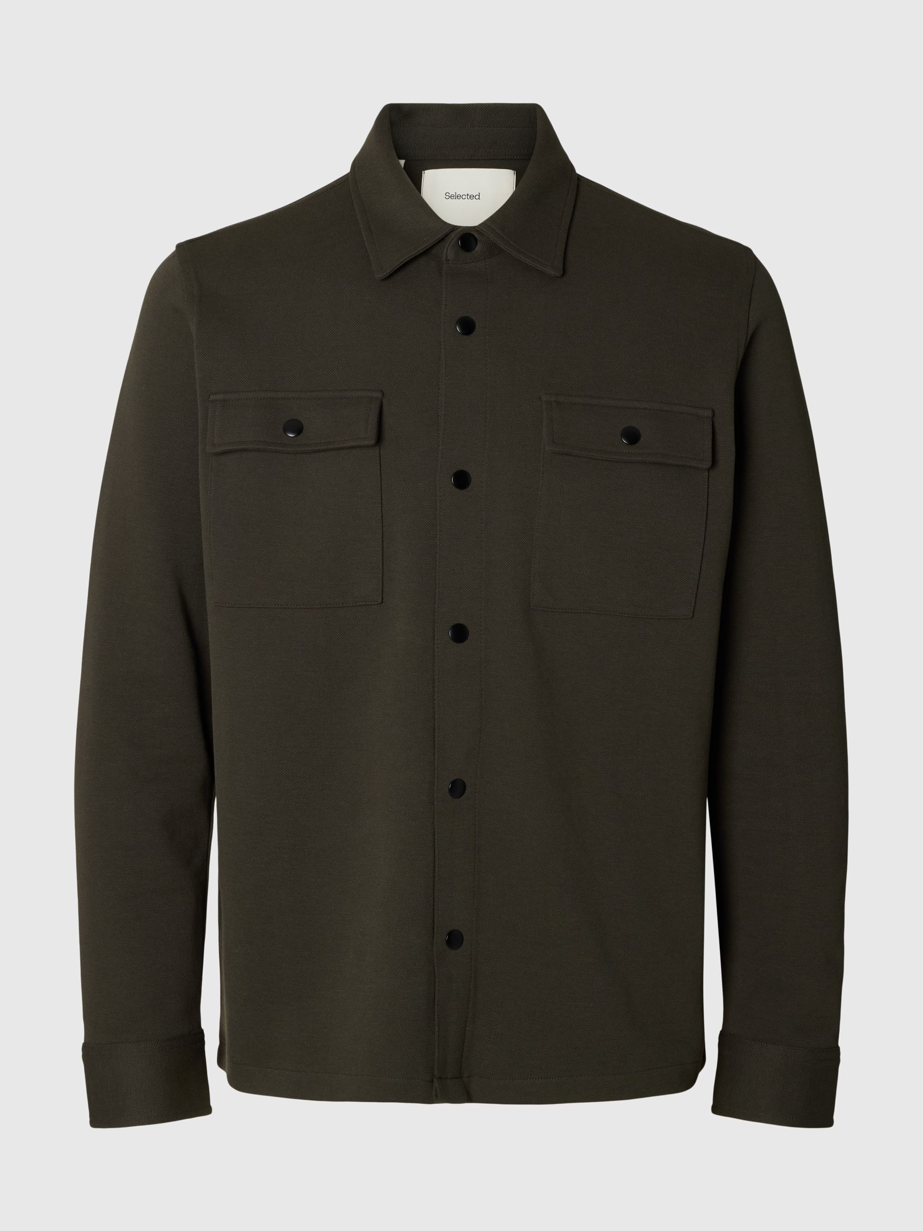 CLASSIC OVERSHIRT, Peat, highres