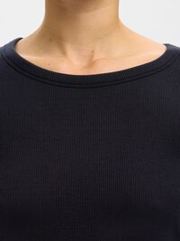LONG-SLEEVED T-SHIRT, Black, highres