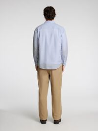 TEJIDO MIL RAYAS CAMISA DE MANGA LARGA, Cashmere Blue, highres