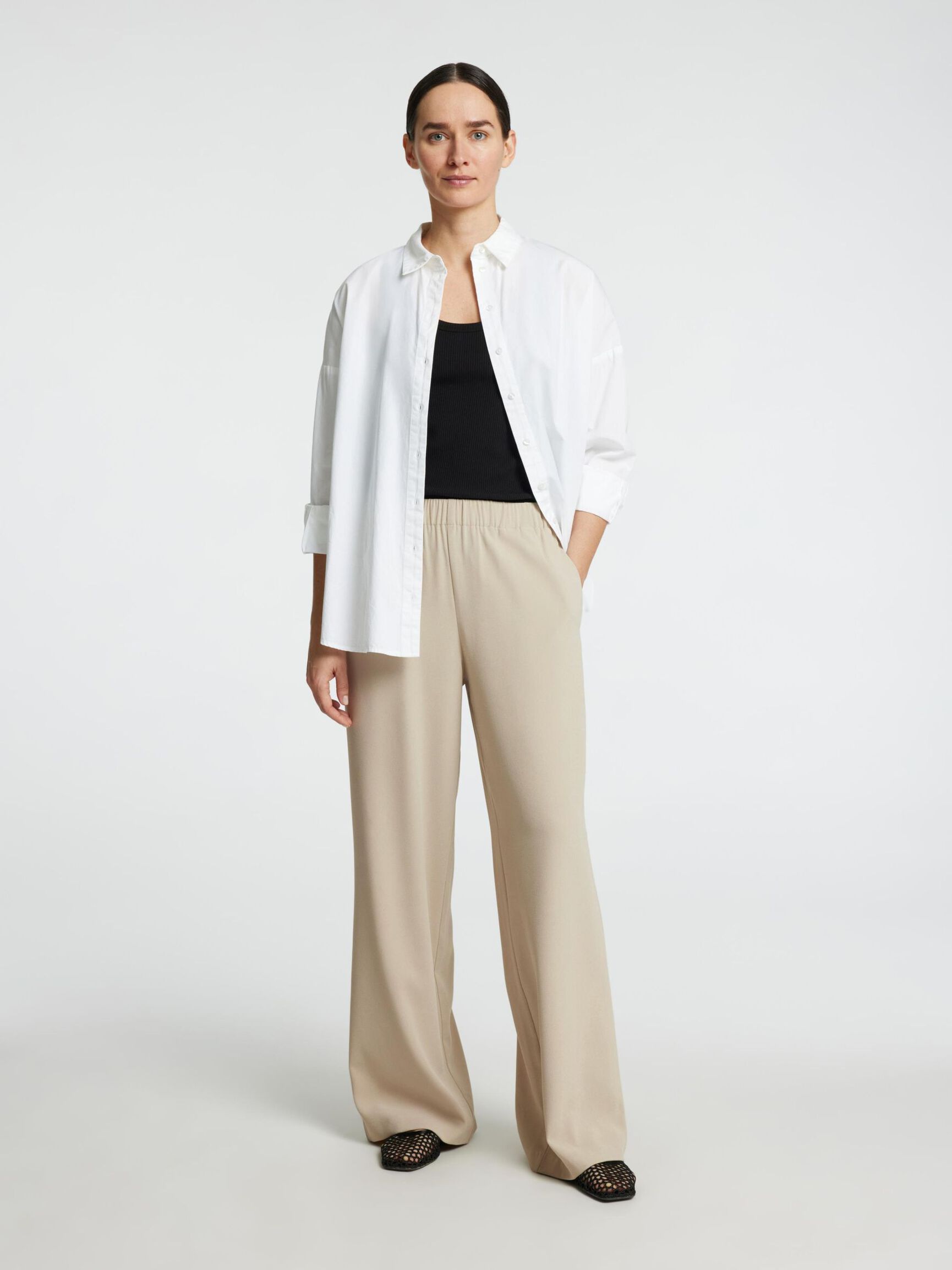 CLASSIC WIDE-LEG TROUSERS, Island Fossil, highres