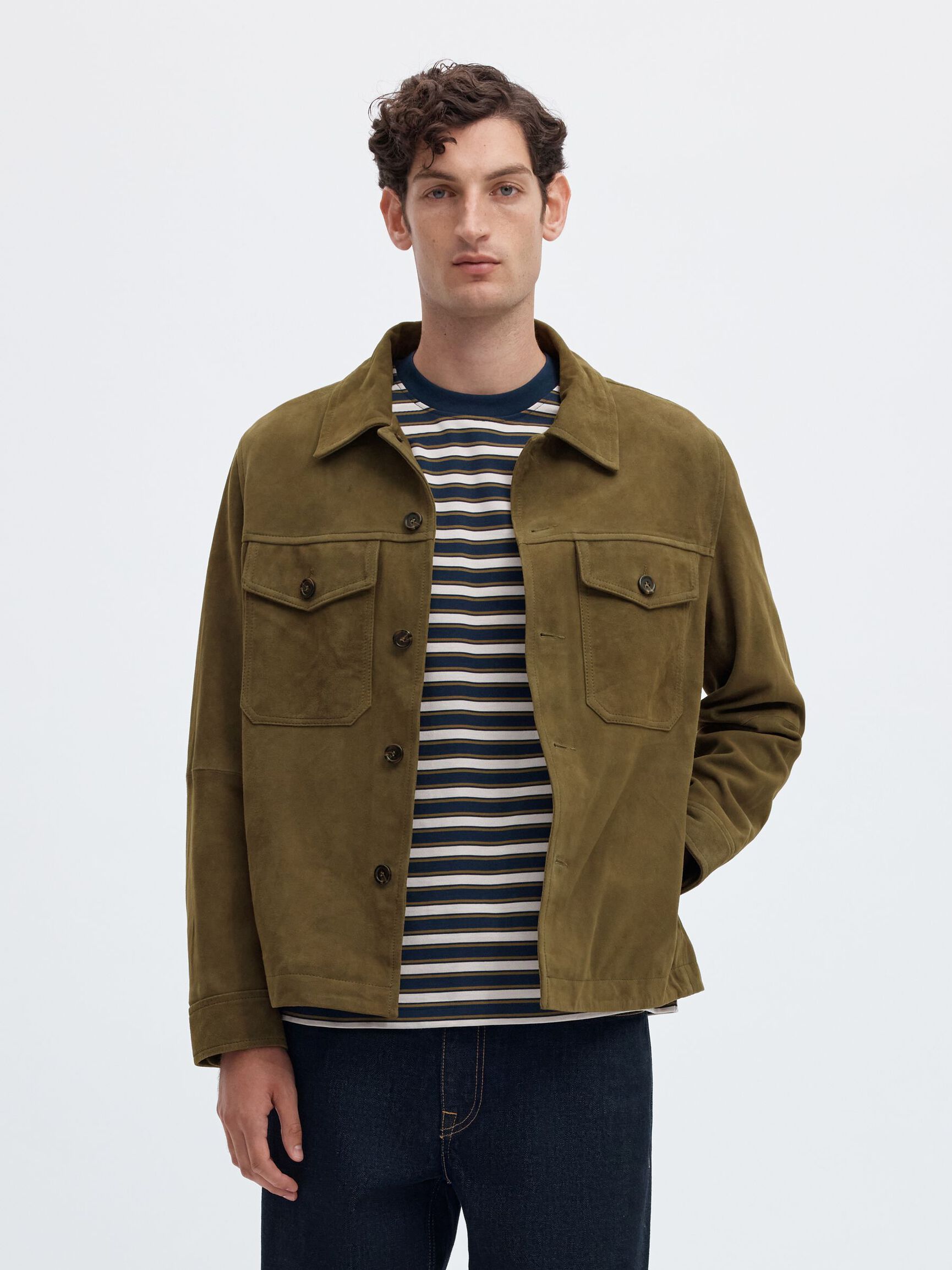 SUEDE OVERSHIRT, Kalamata, highres