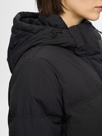 LANG PUFFERJAKKE, Black, highres