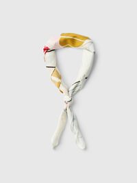 WOOL SCARF, Egret, highres