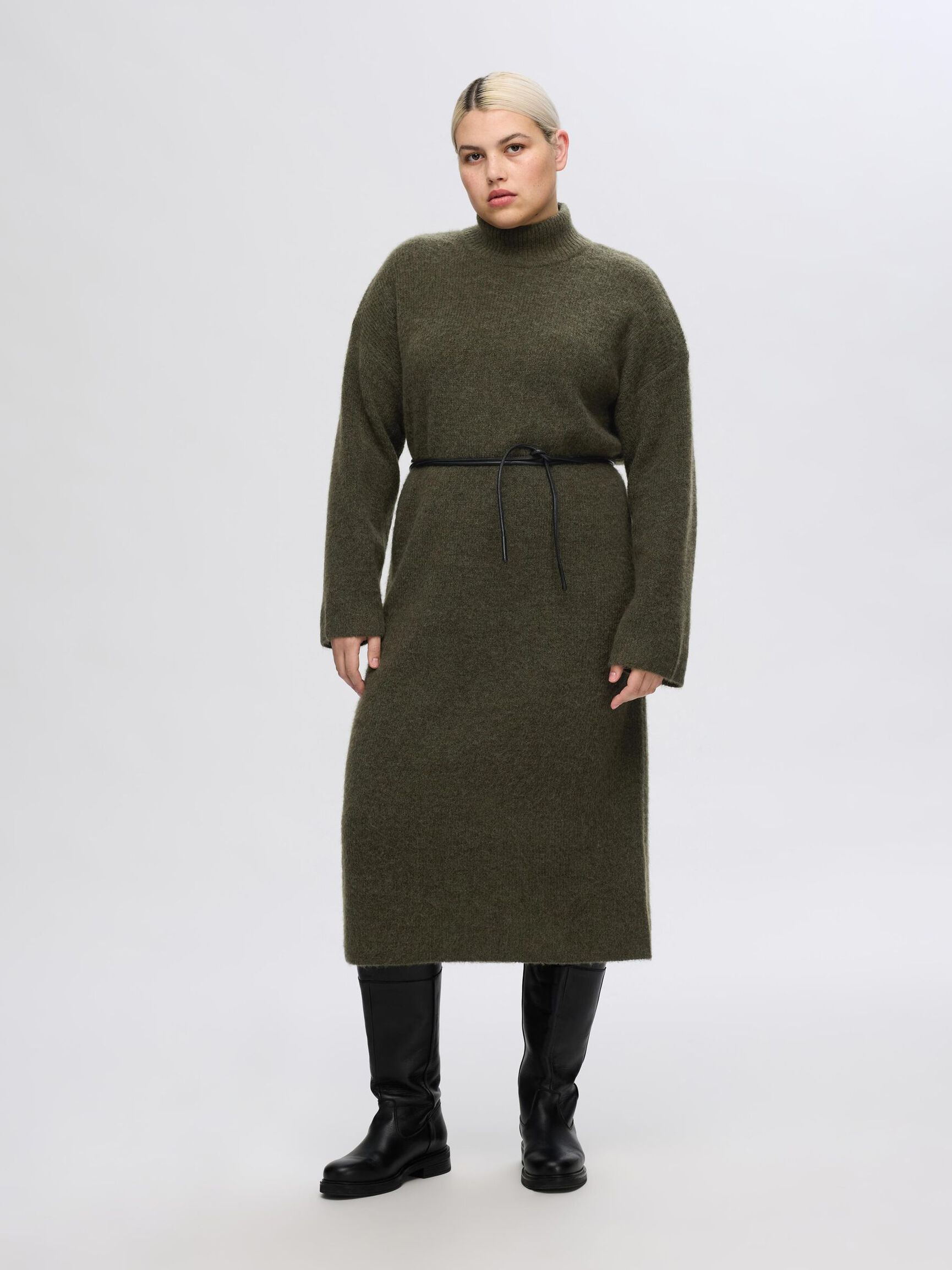 WOOL BLEND MAXI DRESS, Kalamata, highres