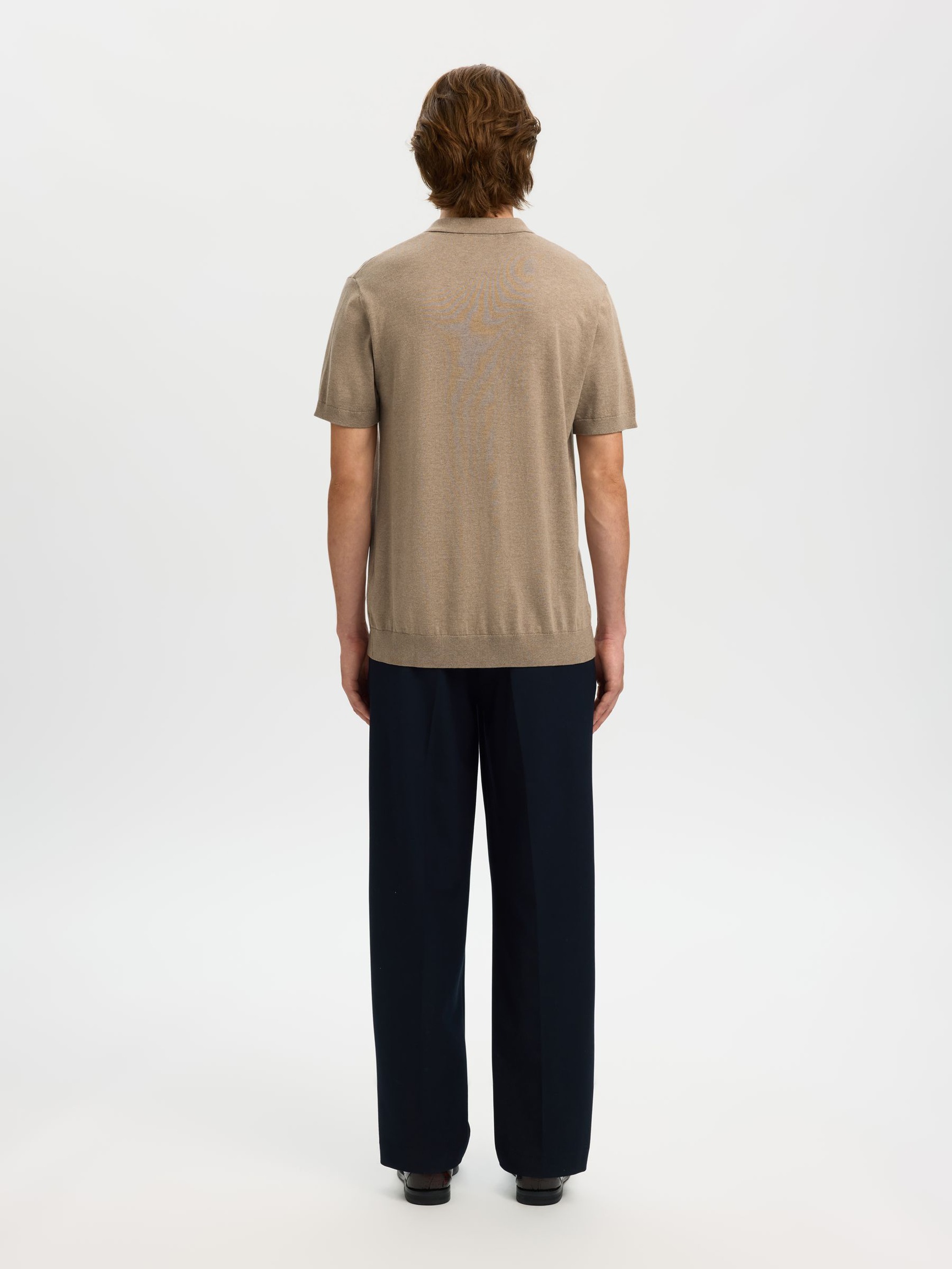 GEBREIDE GEBREIDE POLO, Savannah Tan, highres
