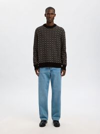 PULL EN MAILLE, Black, highres