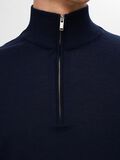Selected 100% MERINO WOOL HALF-ZIP JUMPER, Navy Blazer, highres - 16094655_NavyBlazer_006.jpg