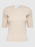 Selected VISCOSEMIX GEBREIDE TOP, Birch, highres - 16088431_Birch_001.jpg