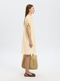MINI SHIRT DRESS, Birch, highres