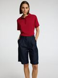 Selected SHORT SLEEVED KNITTED POLO SHIRT, Savvy Red, highres - 16099120_SavvyRed_008.jpg