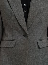 SLIM FIT BLAZER, Black, highres