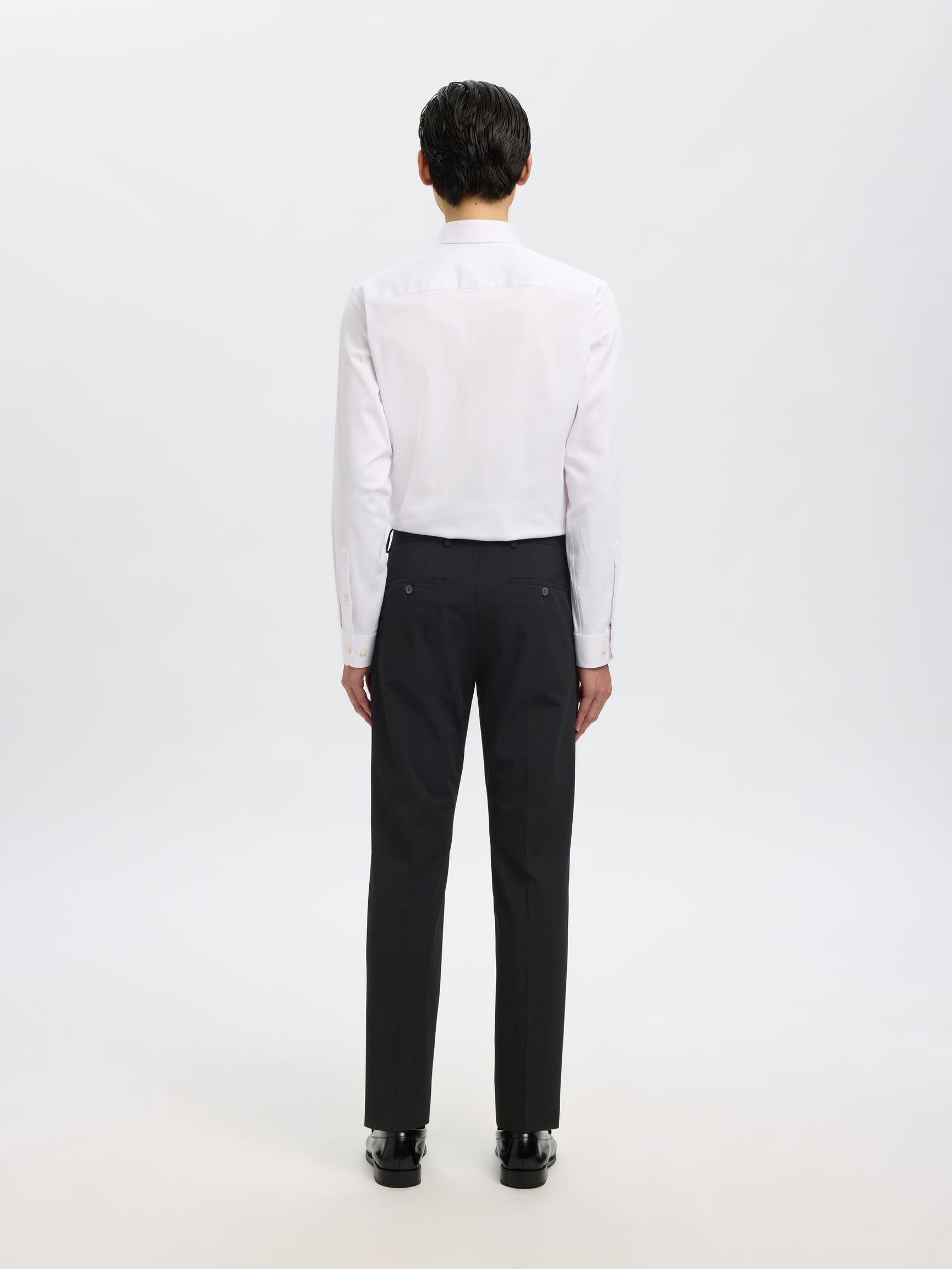 175 SLIM FIT TROUSERS, Black, highres