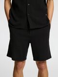 Selected STRIPED COTTON SHORTS, Black, highres - 16091289_Black_006.jpg