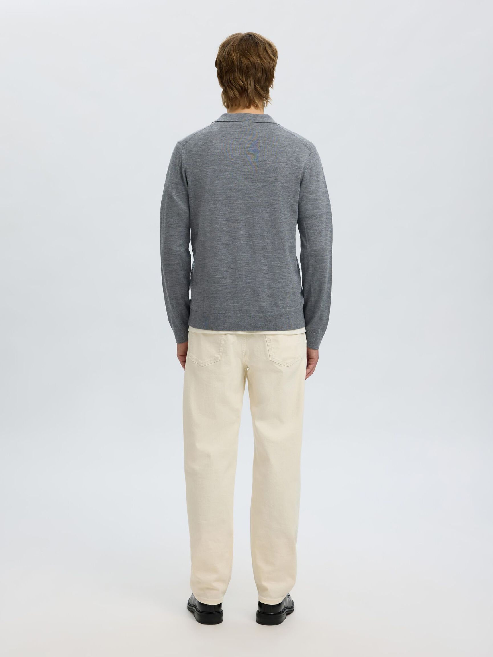 NEULOTTU PIKEEPAITA, Medium Grey Melange, highres