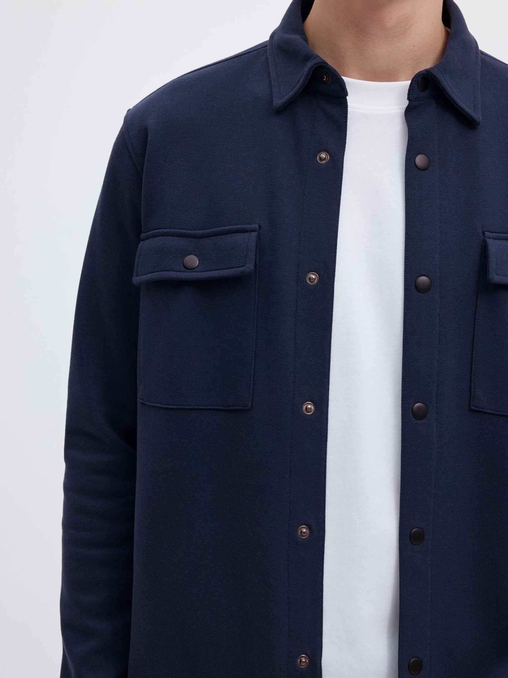 CLASSIC OVERSHIRT, Navy Blazer, highres