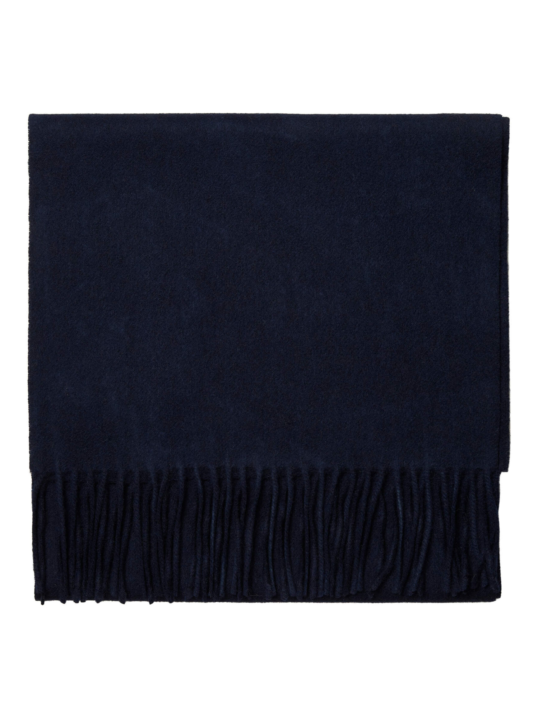 WOOL SCARF, Dark Navy, highres