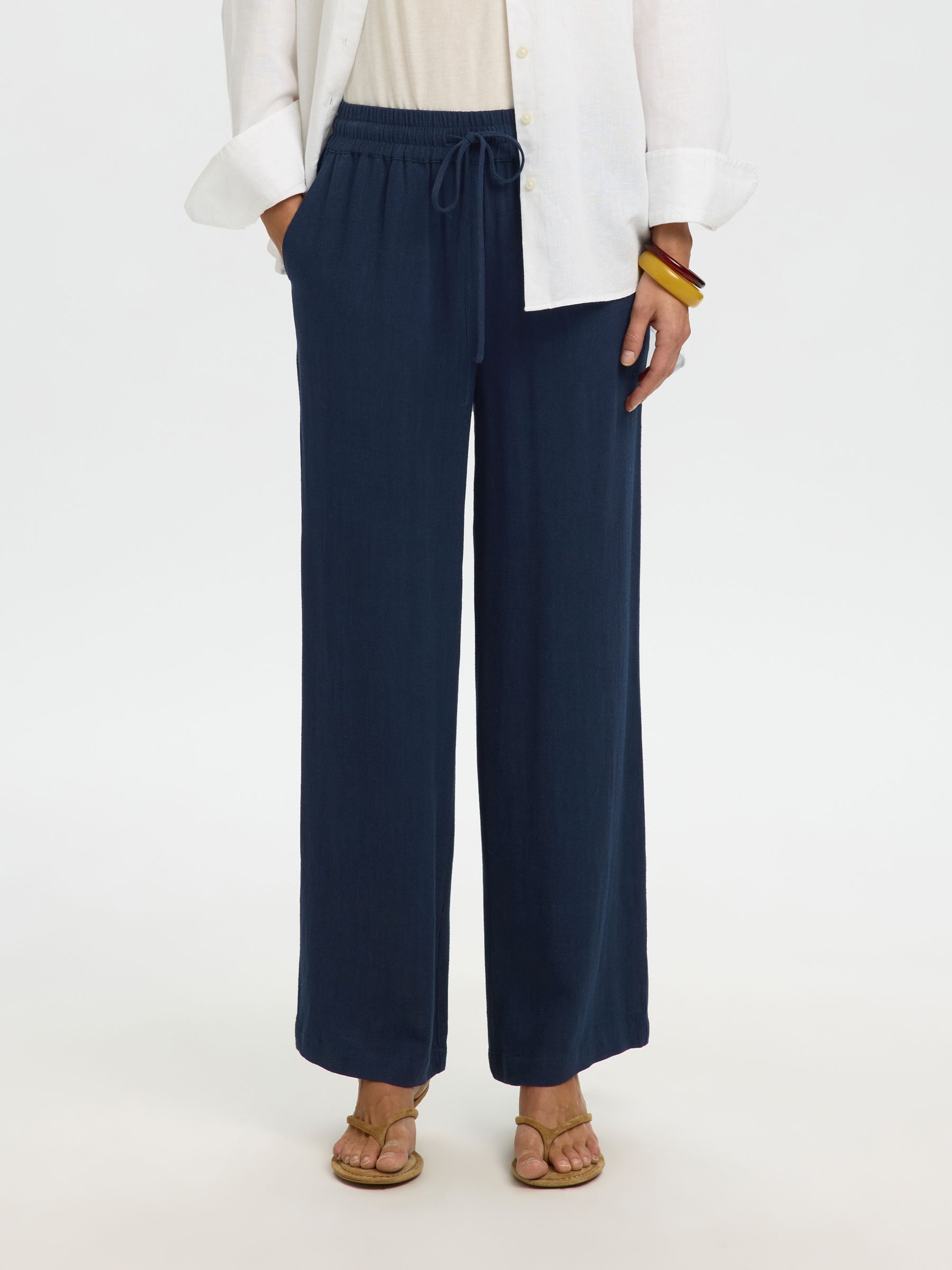 VISCOSEMIX BROEK, Dark Sapphire, highres