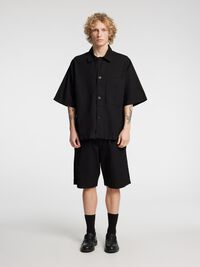 LOOSE FIT SHORTS, Black, highres