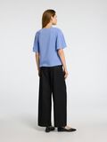Selected SHORT SLEEVED V-NECK TOP, Cornflower Blue, highres - 16096373_CornflowerBlue_004.jpg