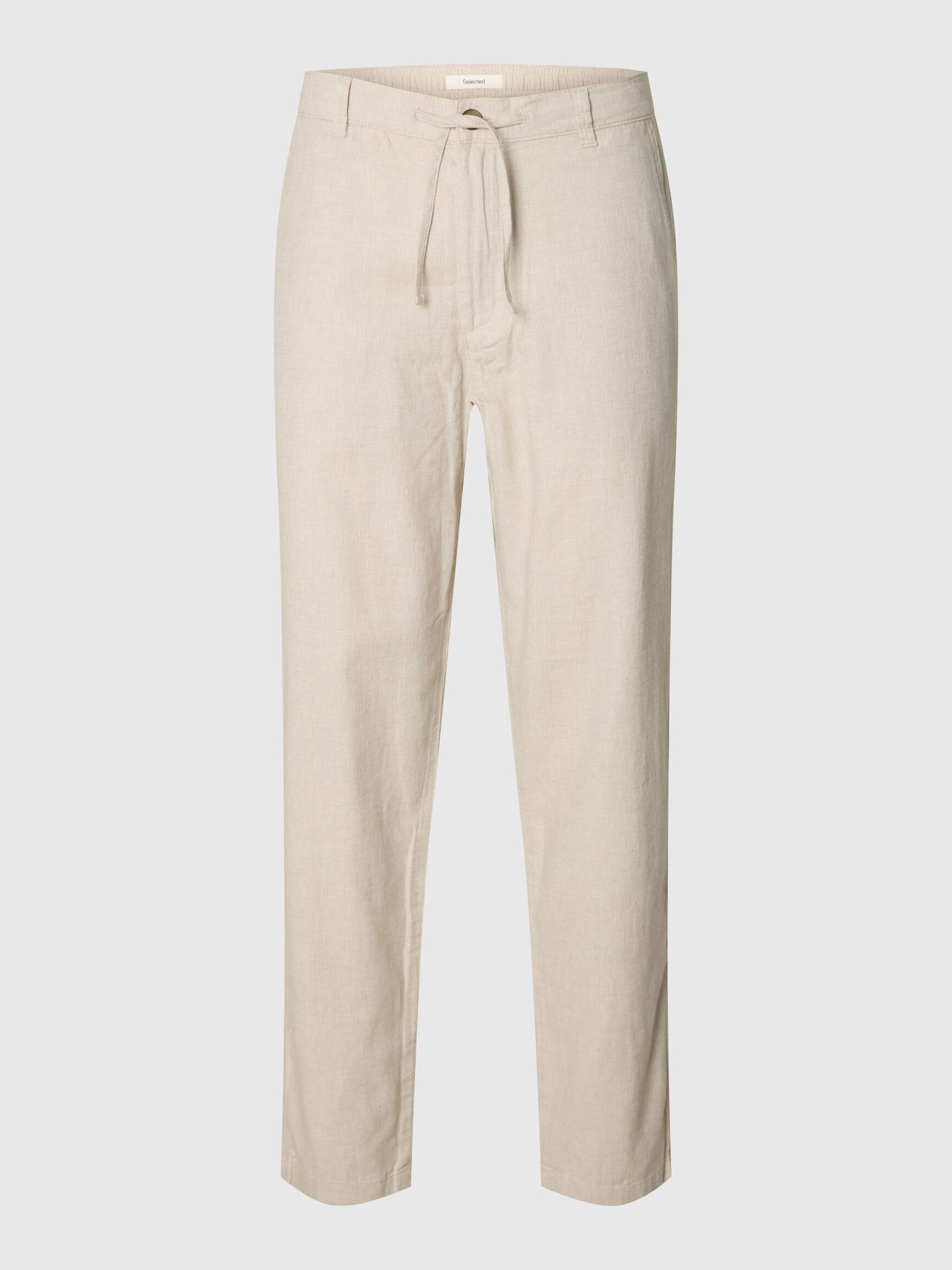 COUPE SLIM FUSELÉE EN LIN MÉLANGÉ PANTALON, Sky Captain, highres