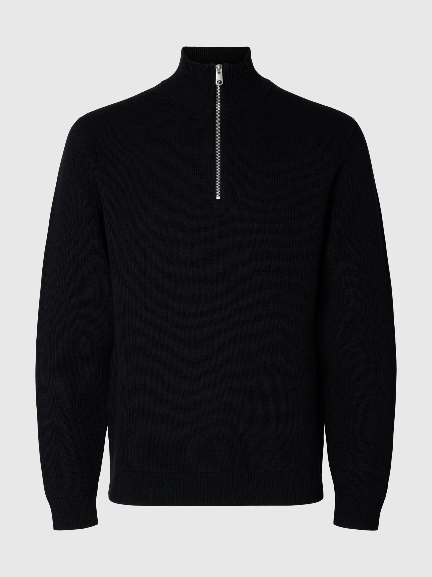 HALF-ZIP JUMPER, Anthracite, highres