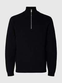HALF-ZIP JUMPER, Anthracite, highres