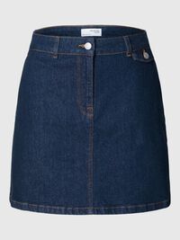 JEANS MINIROCK, Dark Blue Denim, highres