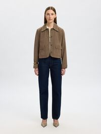 100% SUEDE JACKET, Fungi, highres
