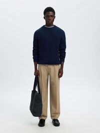 220 COUPE AMPLE PANTALON, Greige, highres
