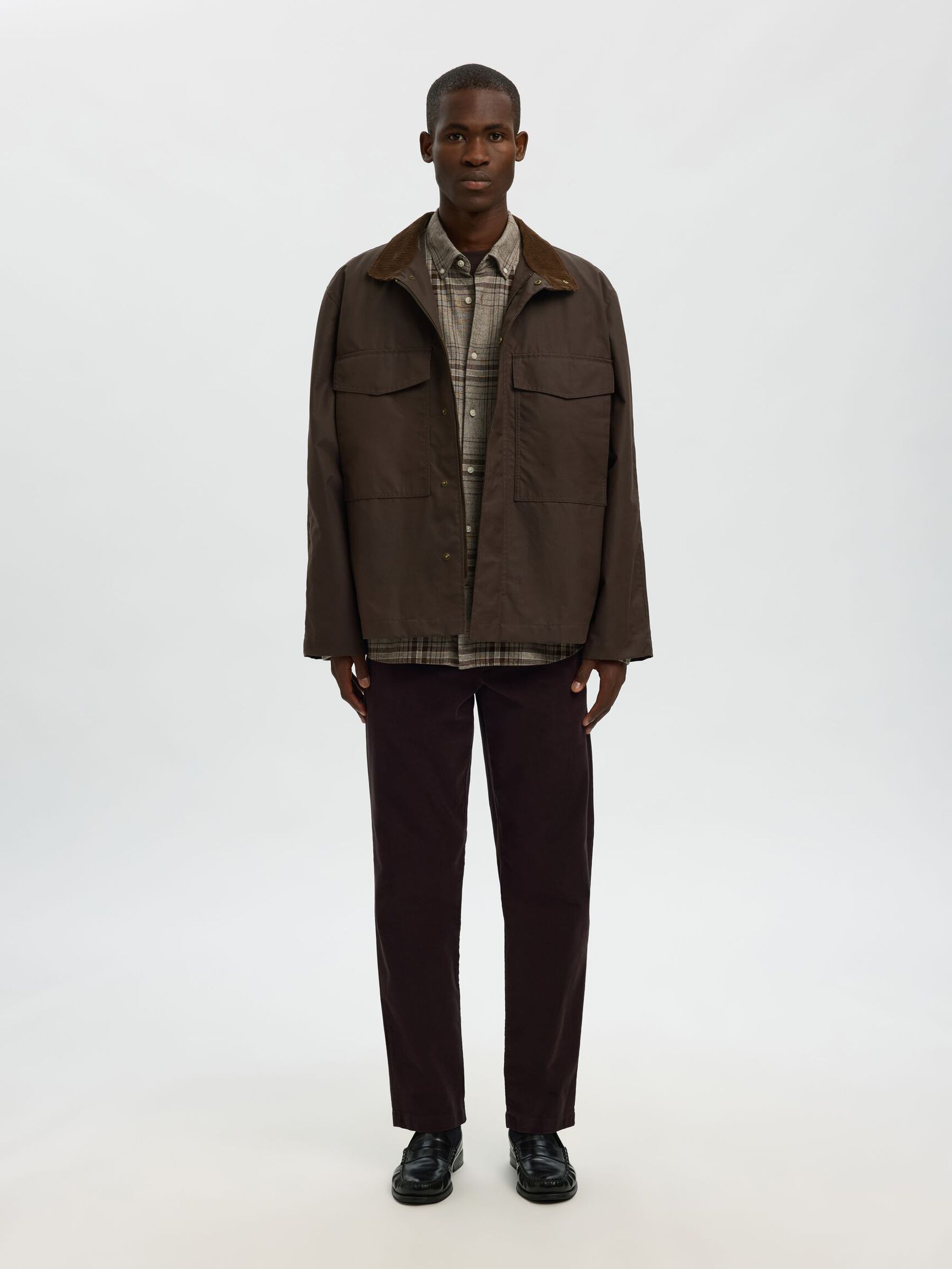 100% COTTON BUTTON-DOWN SHIRT, Delicioso, highres