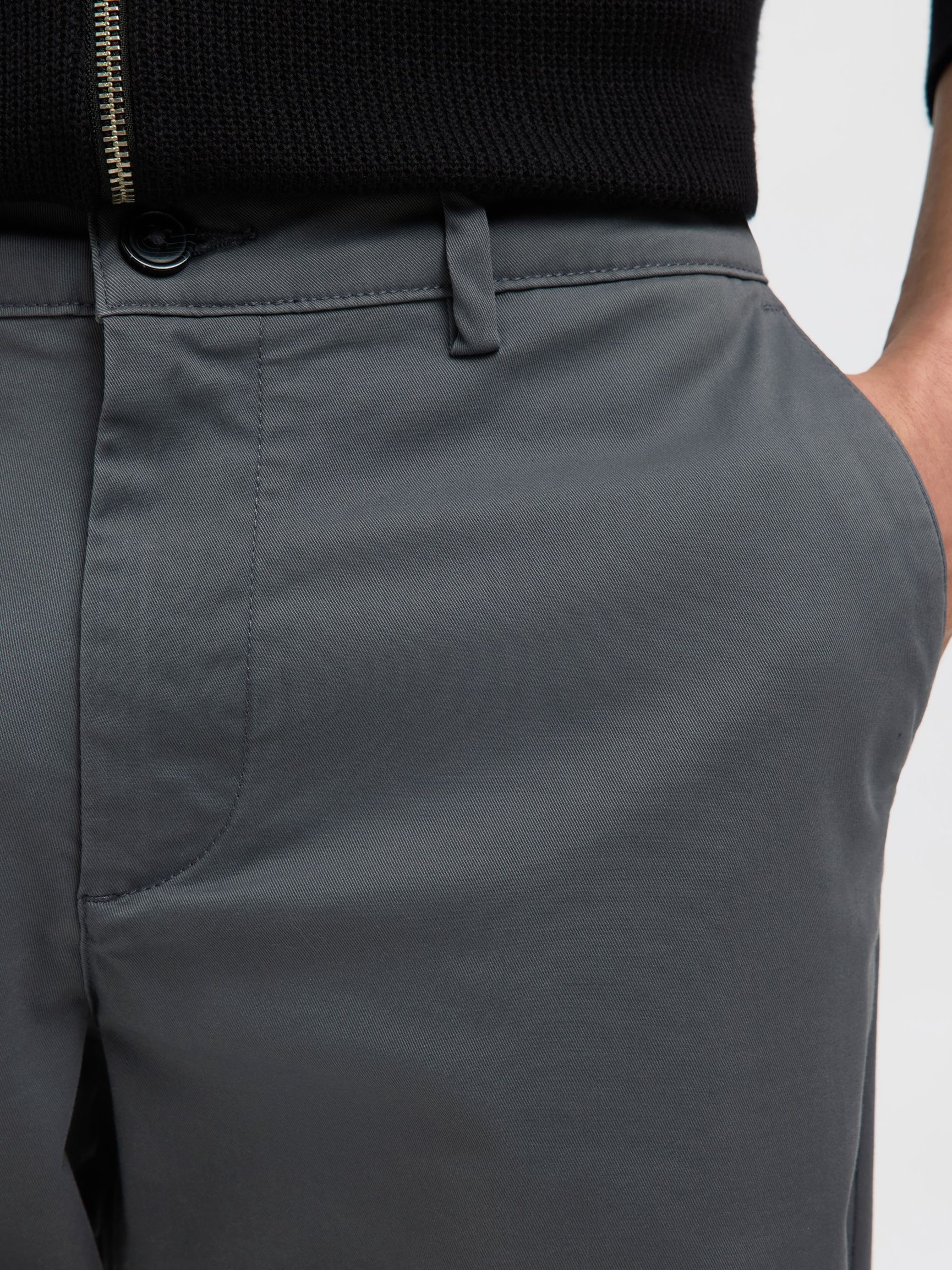 196 STRAIGHT FLEX CHINOS, Dark Shadow, highres