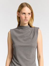 GLIMMER TOP UDEN ÆRMER, Grey, highres