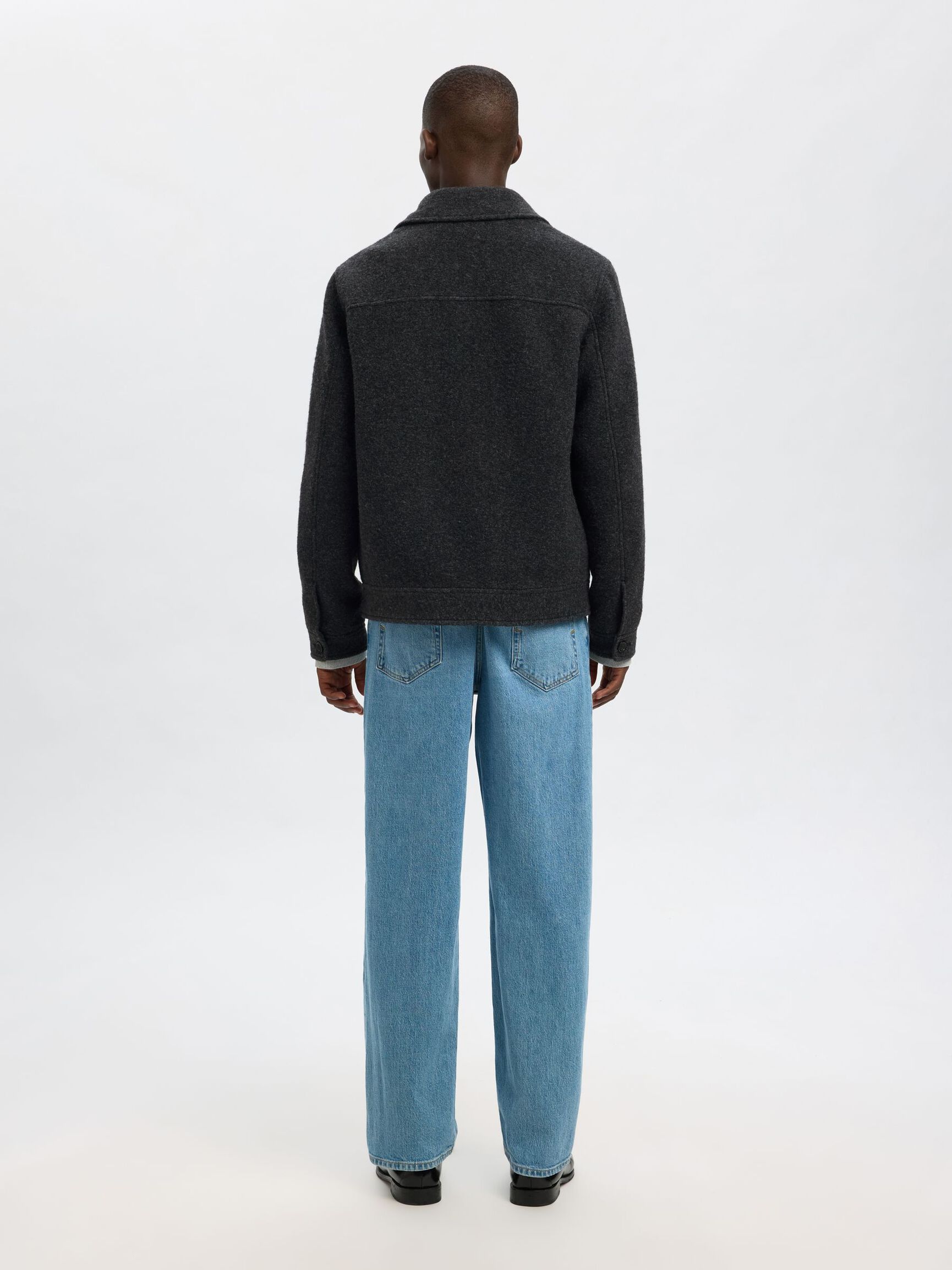 LAINE MÉLANGÉE VESTE, Grey Melange, highres