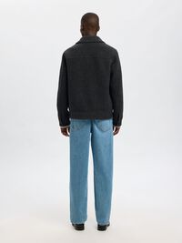 LAINE MÉLANGÉE VESTE, Grey Melange, highres