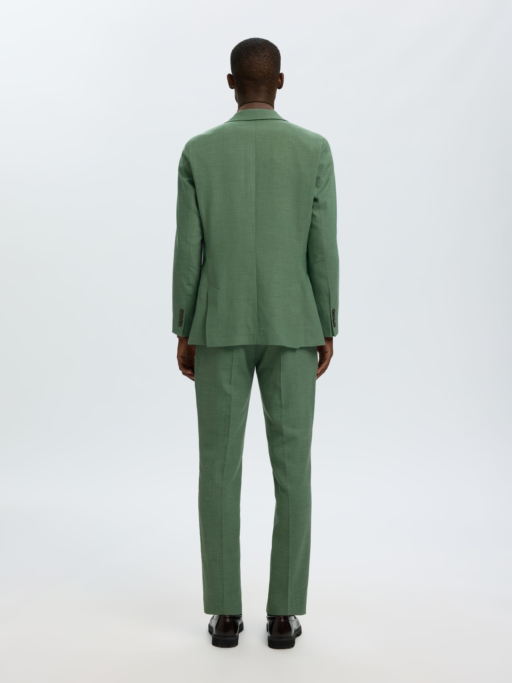 SLIM FIT EINREIHIGER BLAZER, Olive Green, highres