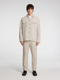 LINNENMIX OVERSHIRT, Pure Cashmere, highres