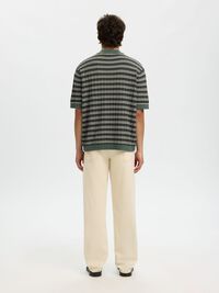 STRUCTURED  KNITTED POLO SHIRT, Balsam Green, highres