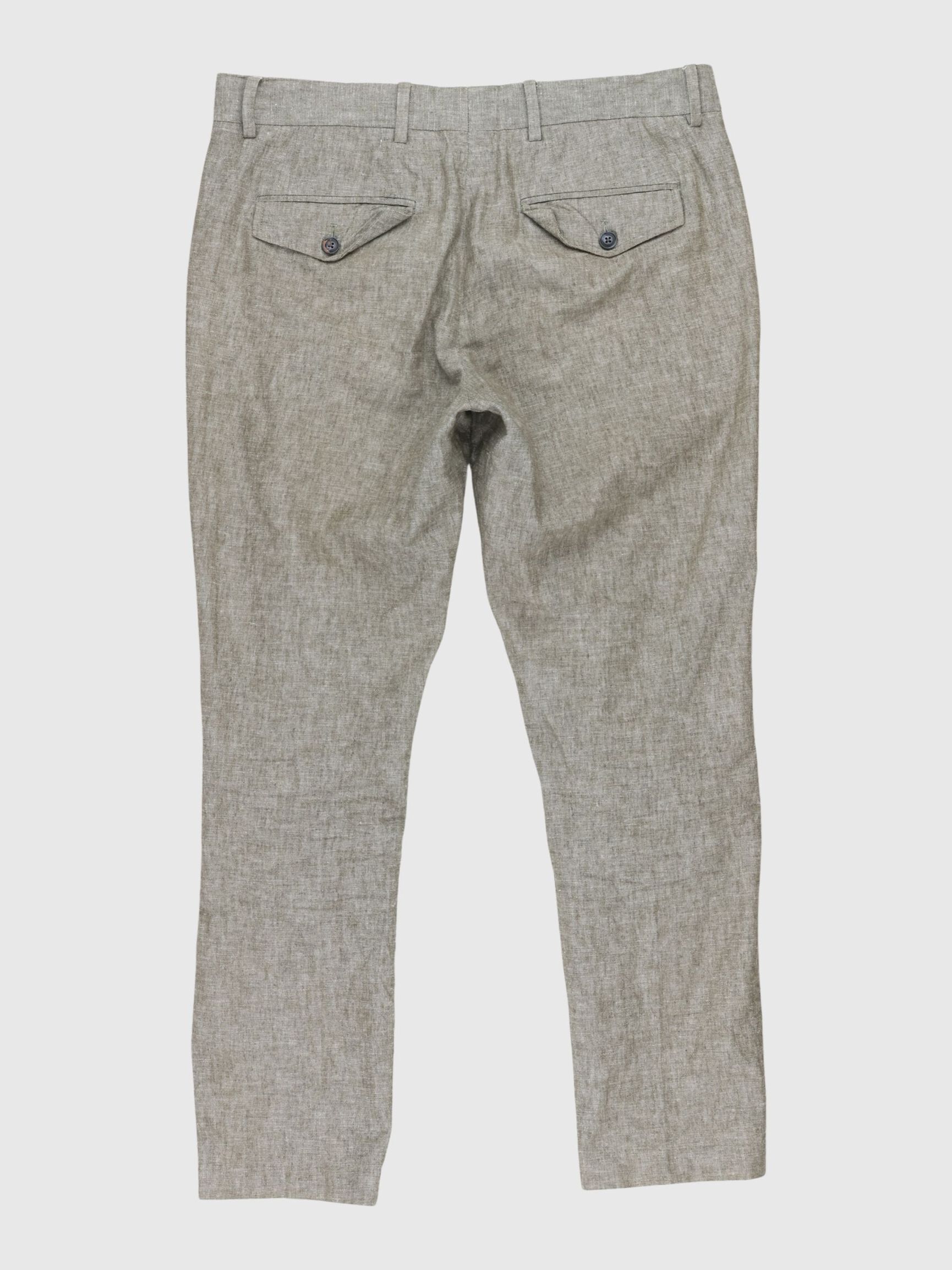 IRONED CREASE TAILORED TROUSERS, Bone White, highres