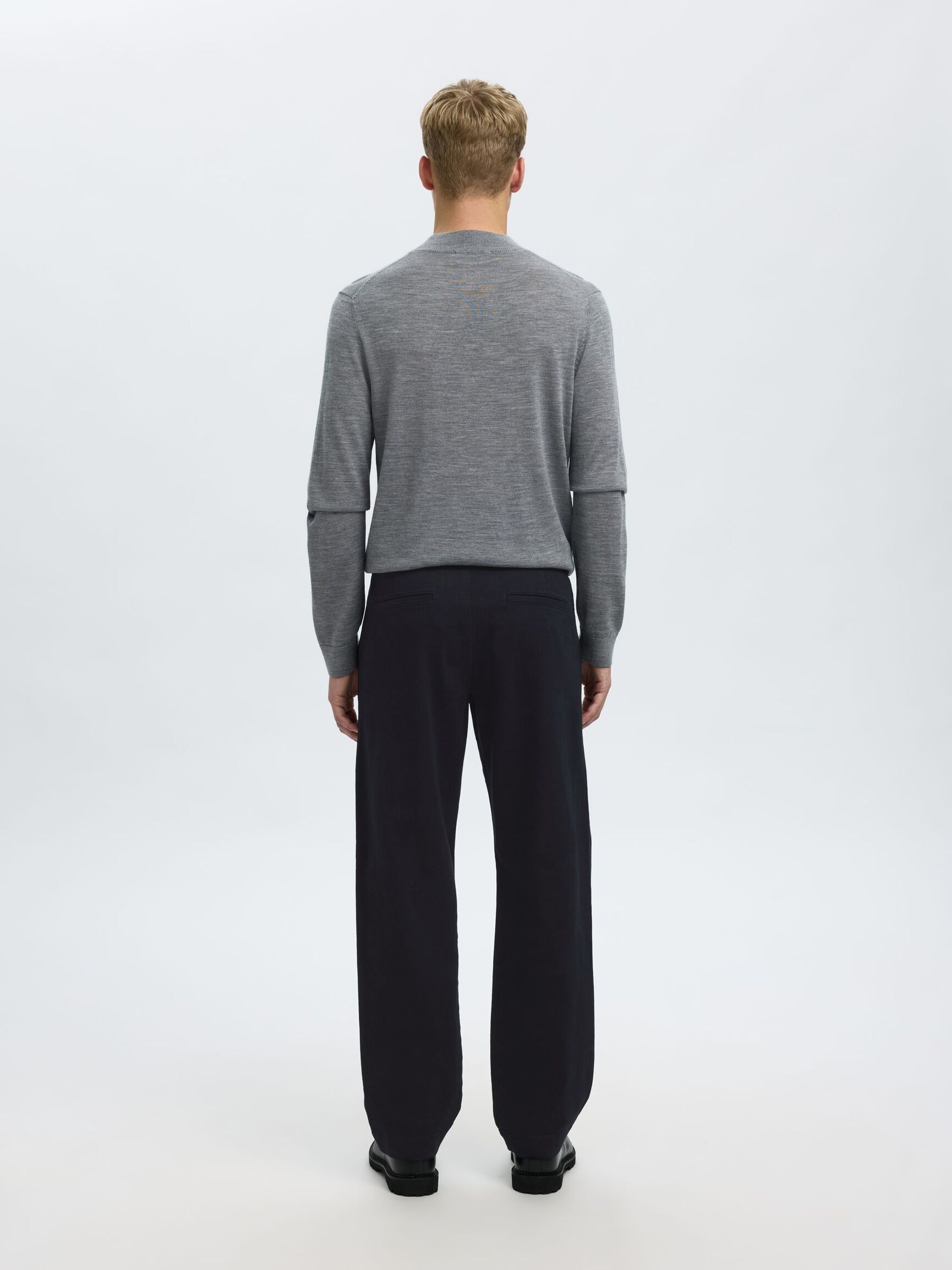 REGULAR FIT BROEK, Dark Navy, highres