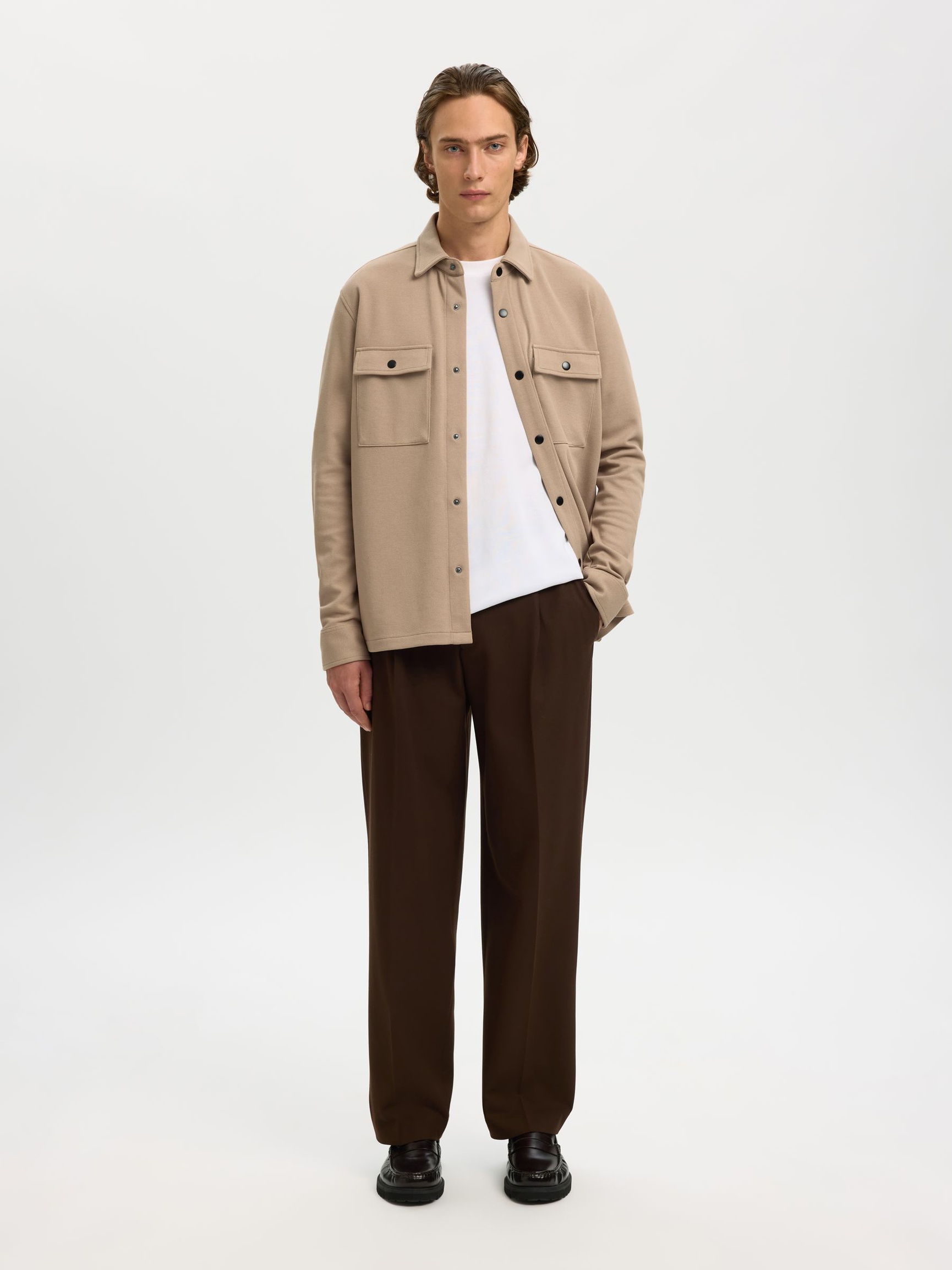CLASSIC OVERSHIRT, Savannah Tan, highres