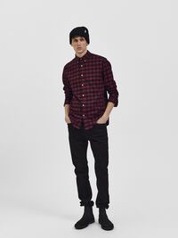 175 SLIM FIT JEANS, Black Denim, highres