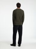 Selected IN KABELS GEBREID PULLOVER MET RONDE HALS, Forest Night, highres - 16094503_ForestNight_004.jpg