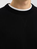 Selected 100% BAUMWOLL SWEATSHIRT, Black, highres - 16099829_Black_006.jpg
