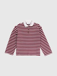 STREIFEN LANGARM-POLOSHIRT, Zinfandel, highres