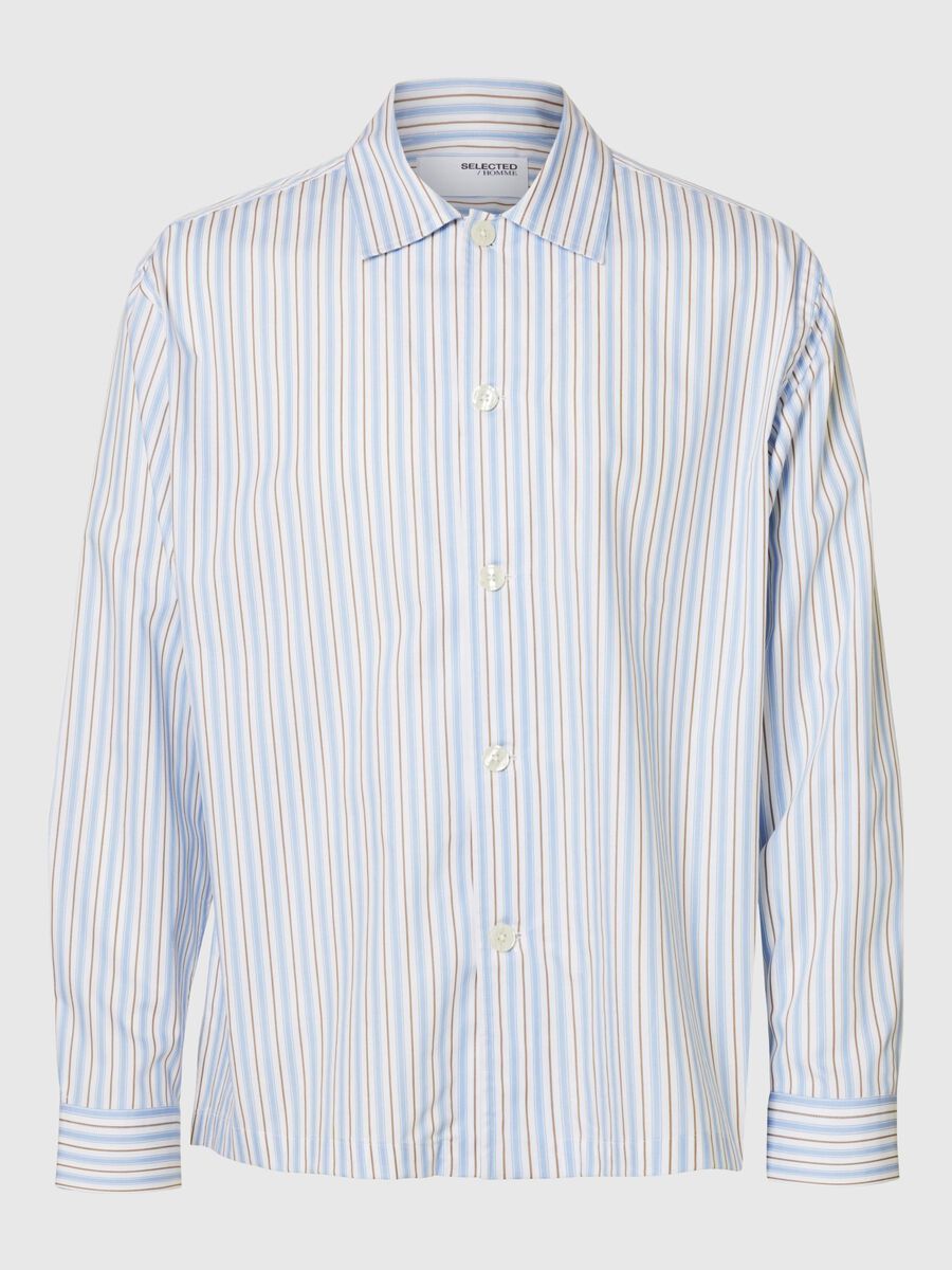 Selected 100% BAUMWOLL OVERSHIRT, Sky Blue, highres - 16097827_SkyBlue_1185327_001.jpg