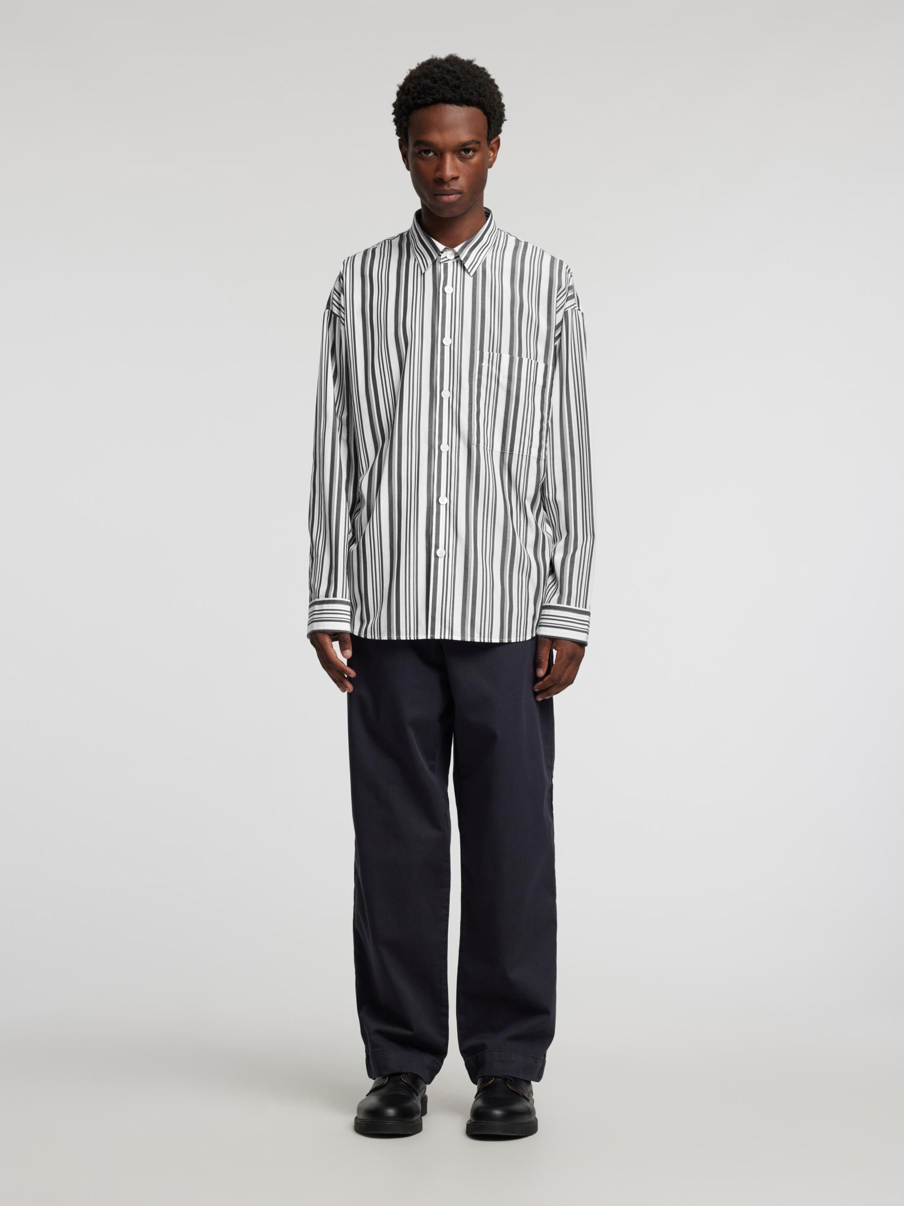 RELAXED FIT SHIRT, Jet Black, highres