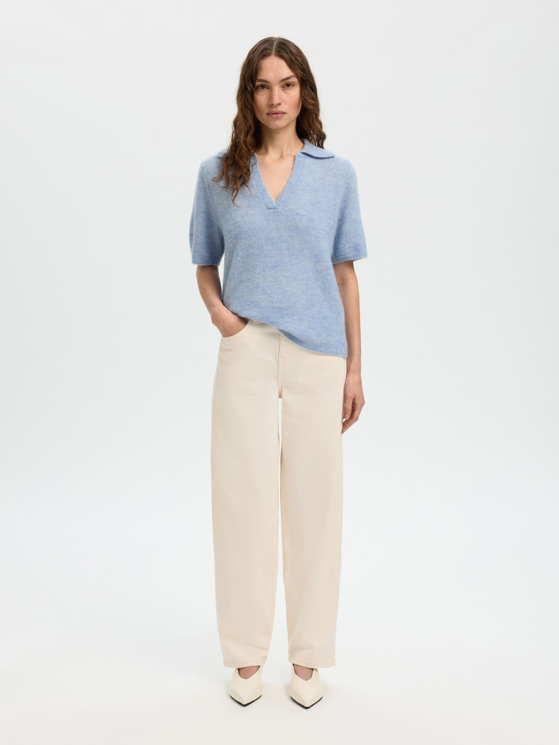 NEULOTTU PIKEEPAITA, Cashmere Blue, highres